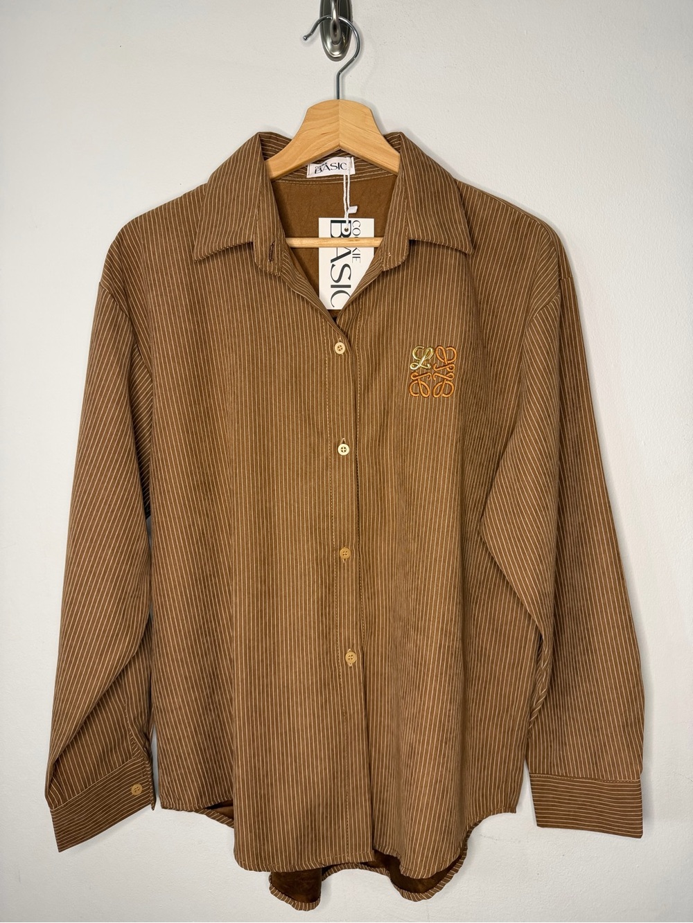 Brown Stripes Button-Up Shirt
